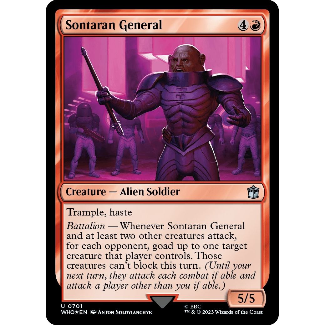 Image for Sontaran General (Surge Foil) (701) (WHO) - Magic: The Gathering