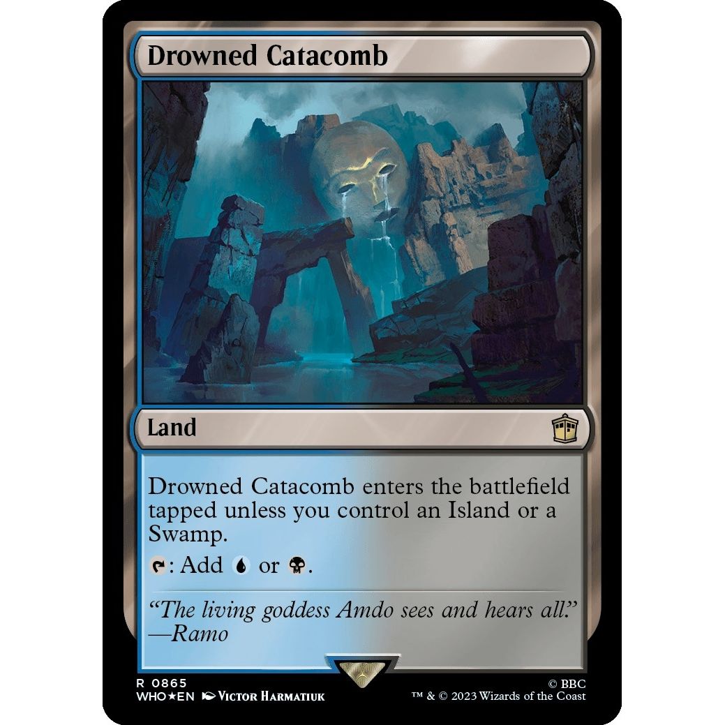 Image for Drowned Catacomb (Surge Foil) (865) (WHO) - Magic: The Gathering