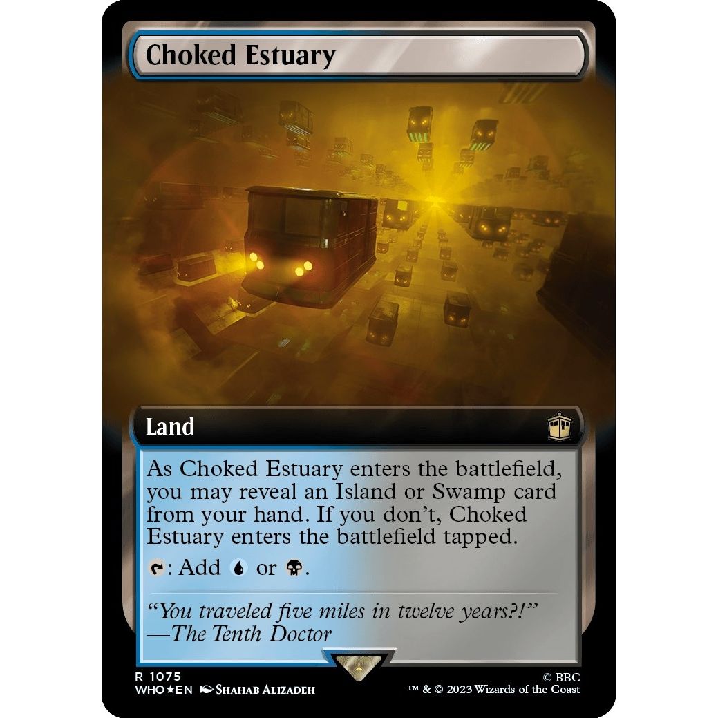 Image for Choked Estuary (Extended Art) (Surge Foil) (1075) (WHO) - Magic: The Gathering