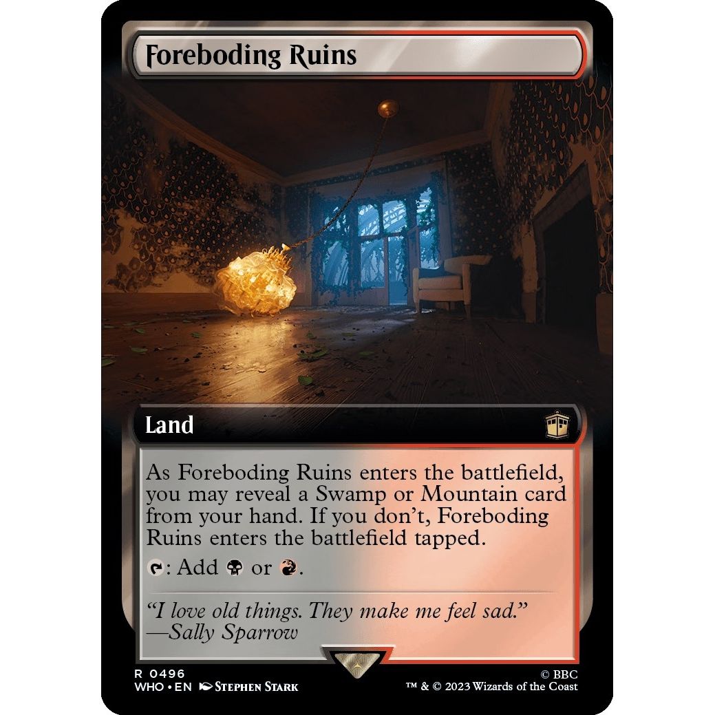 Image for Foreboding Ruins (Extended Art) (496) (WHO) - Magic: The Gathering