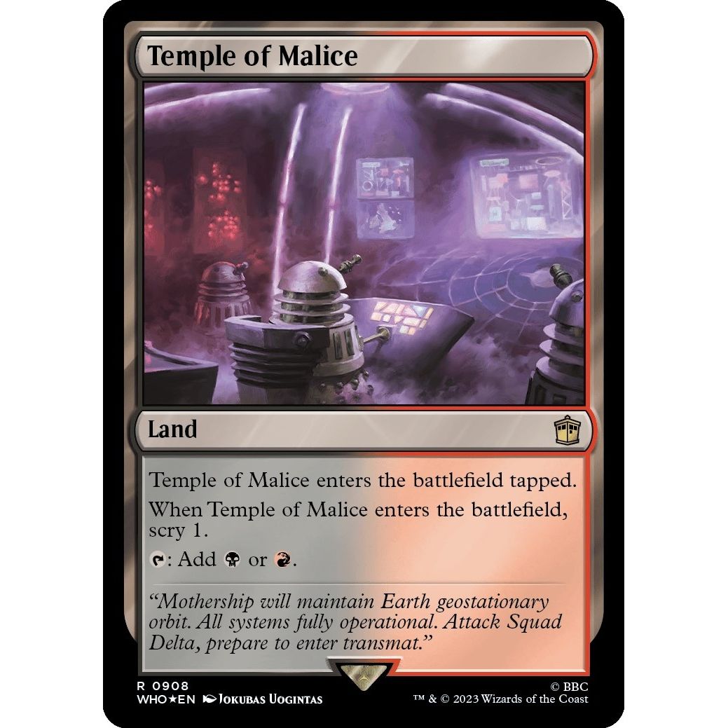 Image for Temple of Malice (Surge Foil) (908) (WHO) - Magic: The Gathering