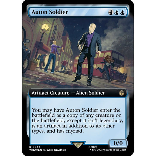 Image for Auton Soldier (Extended Art) (Surge Foil) (944) (WHO) - Magic: The Gathering
