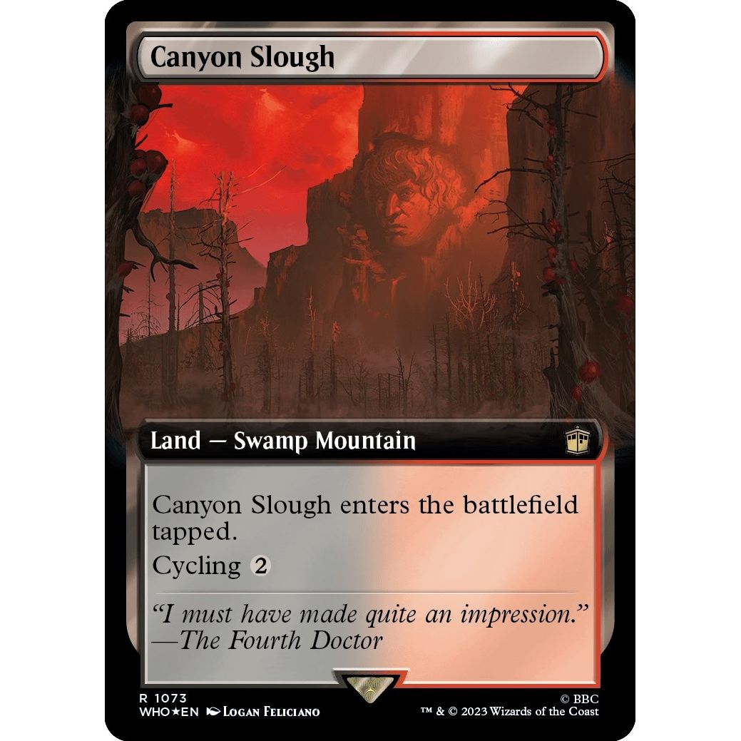 Image for Canyon Slough (Extended Art) (Surge Foil) (1073) (WHO) - Magic: The Gathering