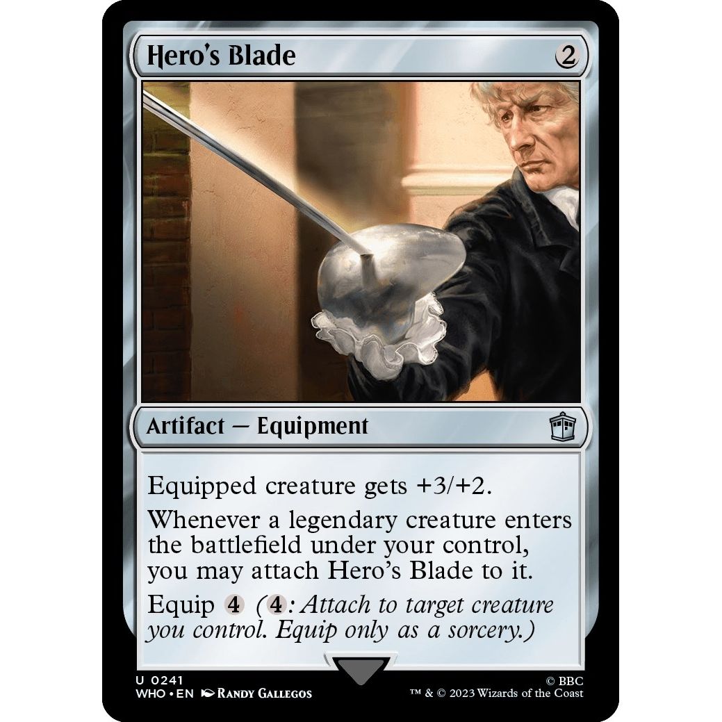 Image for Hero's Blade (241) (WHO) - Magic: The Gathering