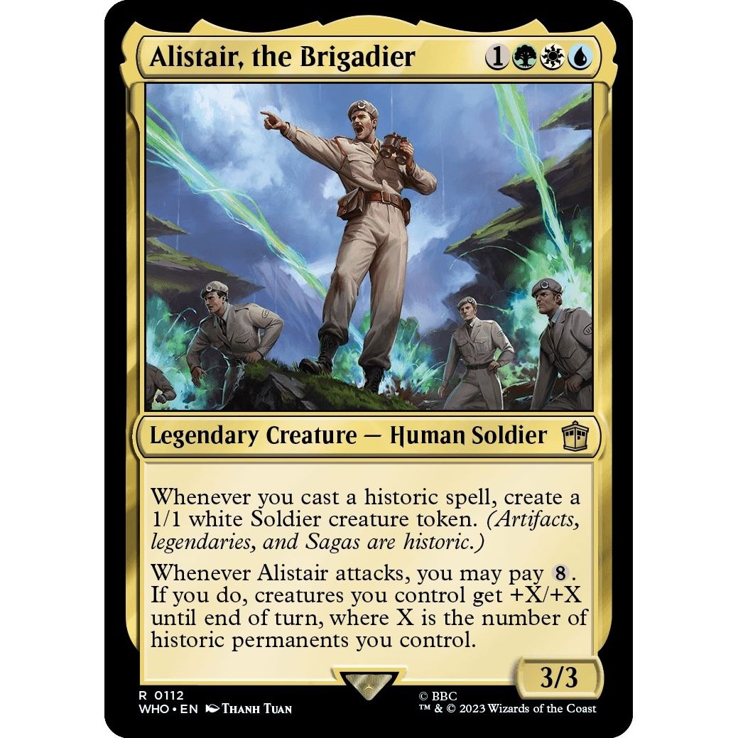 Image for Alistair, the Brigadier (112) (WHO) - Magic: The Gathering