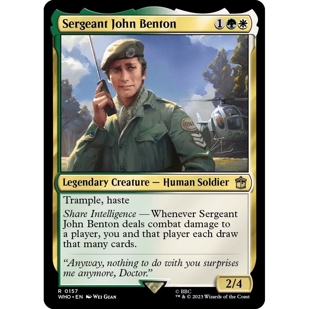 Image for Sergeant John Benton (157) (WHO) - Magic: The Gathering