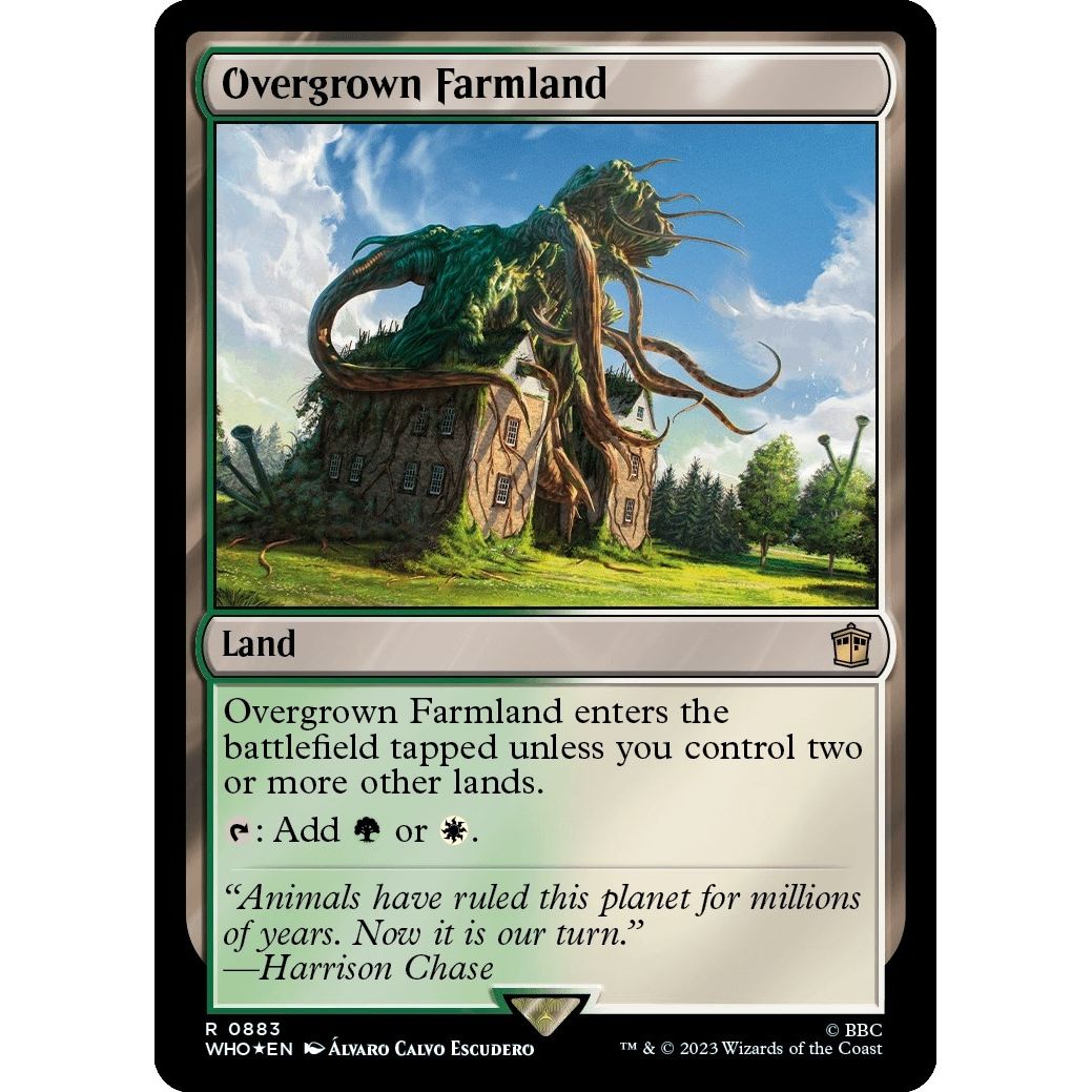 Image for Overgrown Farmland (Surge Foil) (883) (WHO) - Magic: The Gathering