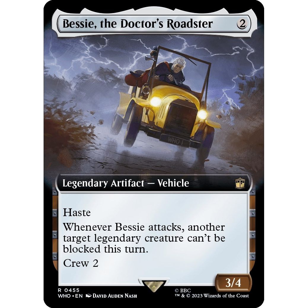 Image for Bessie, the Doctor's Roadster (Extended Art) (455) (WHO) - Magic: The Gathering