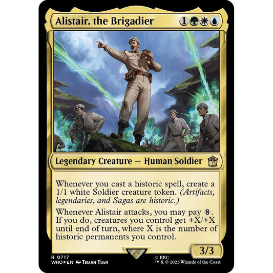 Image for Alistair, the Brigadier (Surge Foil) (717) (WHO) - Magic: The Gathering
