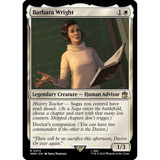Image for Barbara Wright (14) (WHO) - Magic: The Gathering