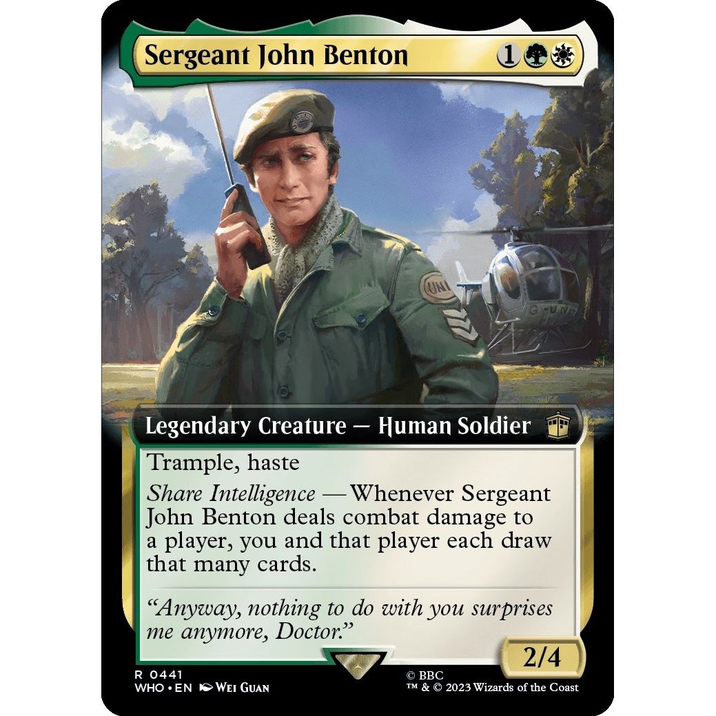 Image for Sergeant John Benton (Extended Art) (441) (WHO) - Magic: The Gathering