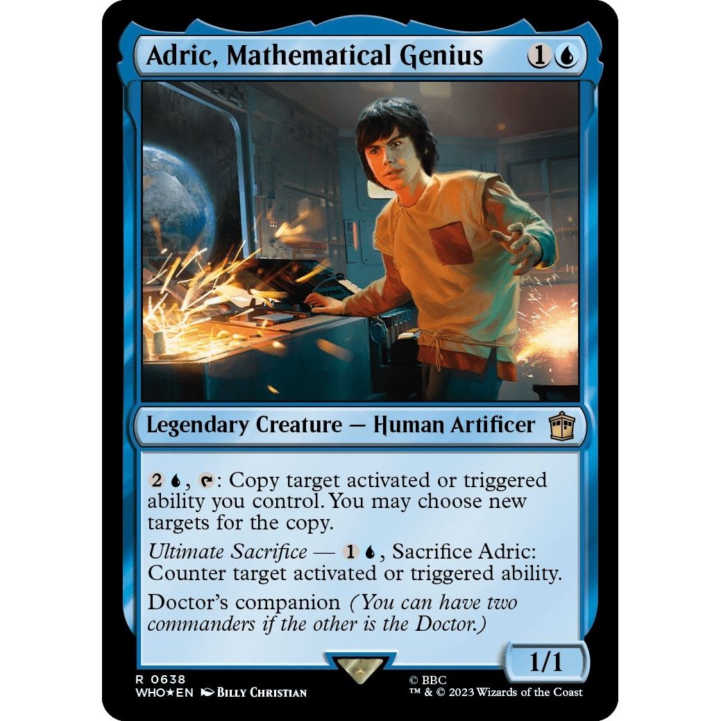 Image for Adric, Mathematical Genius (Surge Foil) (638) (WHO) - Magic: The Gathering