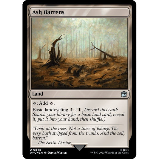 Image for Ash Barrens (Surge Foil) (848) (WHO) - Magic: The Gathering