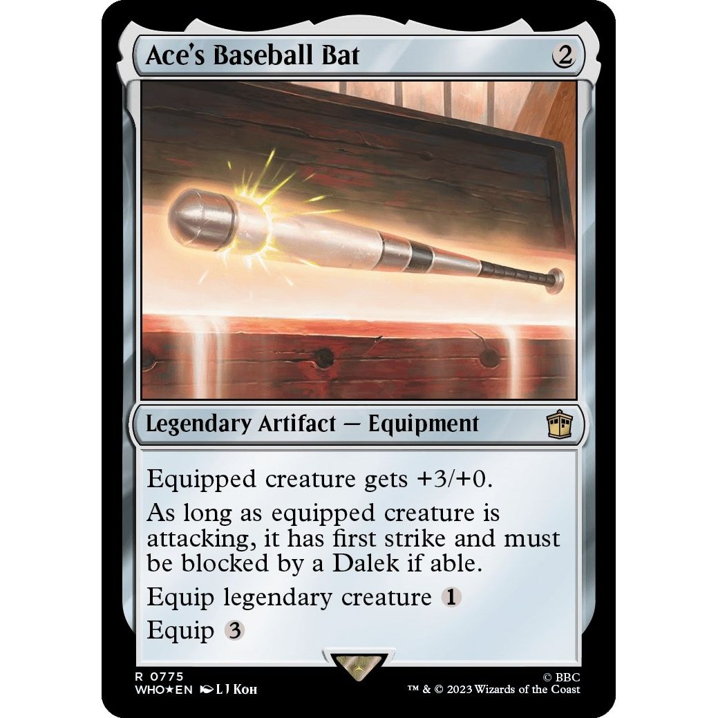 Image for Ace's Baseball Bat (Surge Foil) (775) (WHO) - Magic: The Gathering