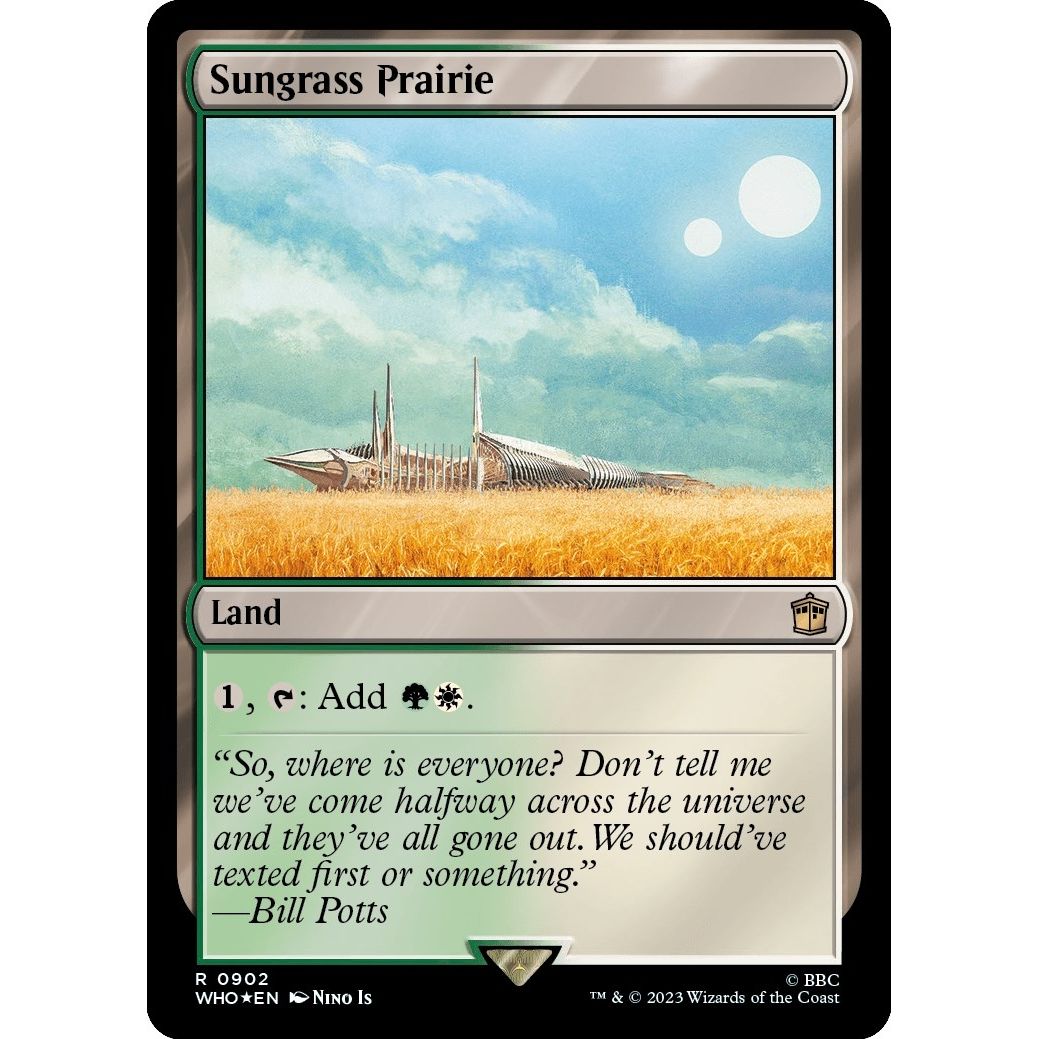 Image for Sungrass Prairie (Surge Foil) (902) (WHO) - Magic: The Gathering