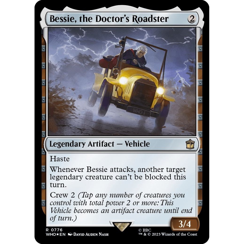 Image for Bessie, the Doctor's Roadster (Surge Foil) (776) (WHO) - Magic: The Gathering