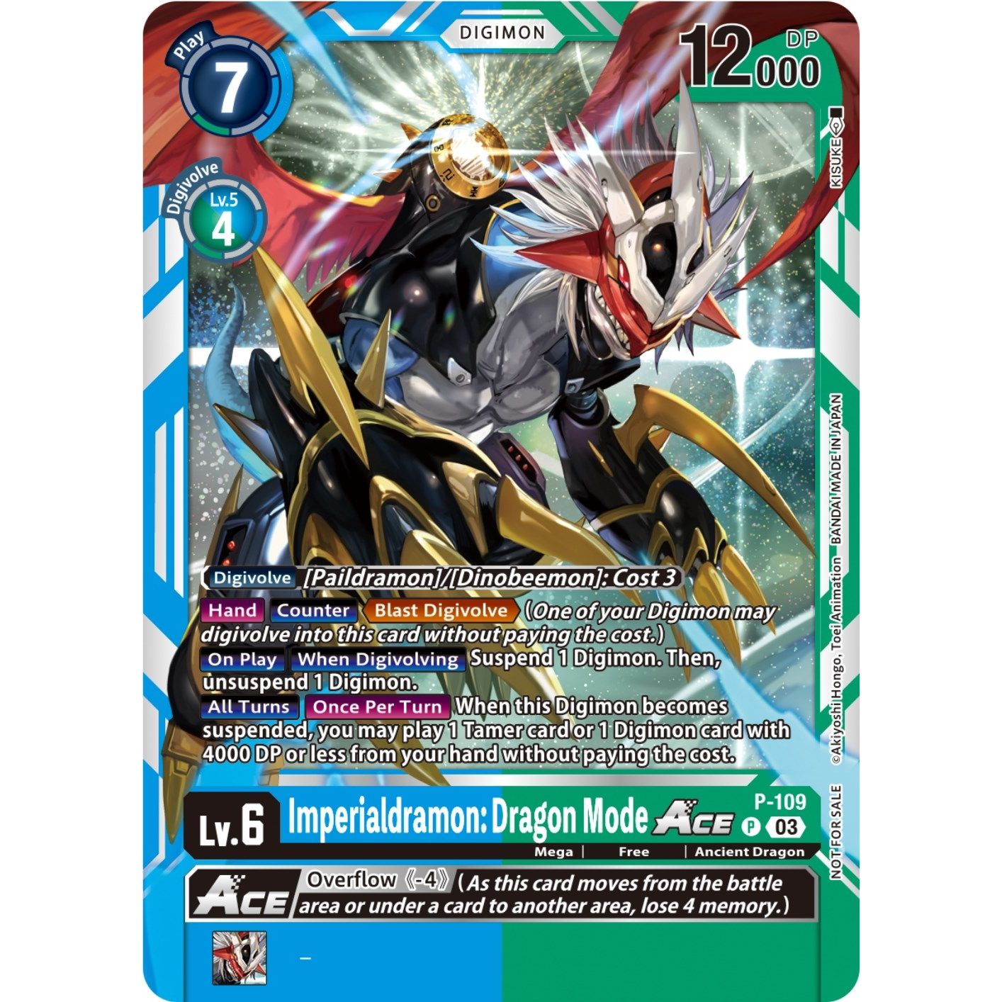 Image for Imperialdramon: Dragon Mode ACE - P-109 (NYCC 2023 Demo Deck) (P-109 P) (DEMO) - Digimon Card Game