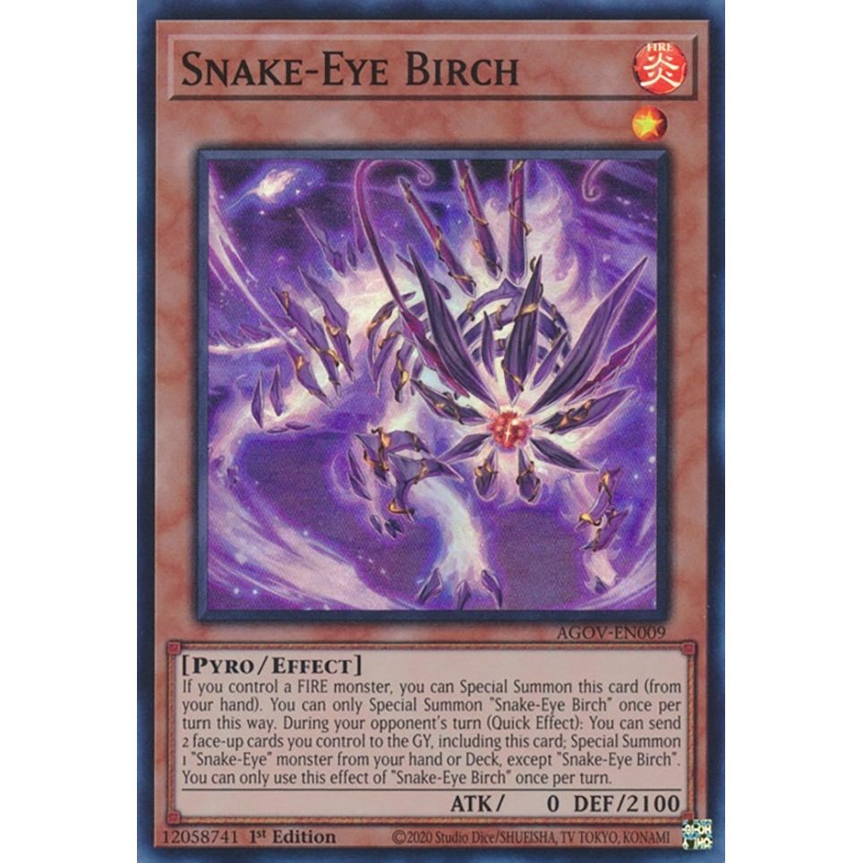 Image for Snake-Eye Birch (AGOV-EN009) (AGOV) - YuGiOh