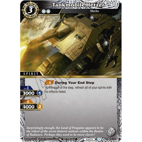 Image for Tankmobile Hetzer (Tournament Pack Vol. 3) (PR-026) (LEP) - Battle Spirits Saga