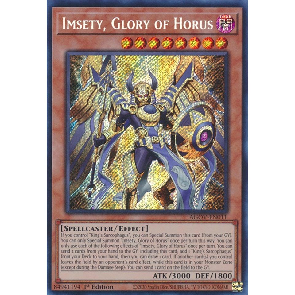 Image for Imsety, Glory of Horus (AGOV-EN011) (AGOV) - YuGiOh