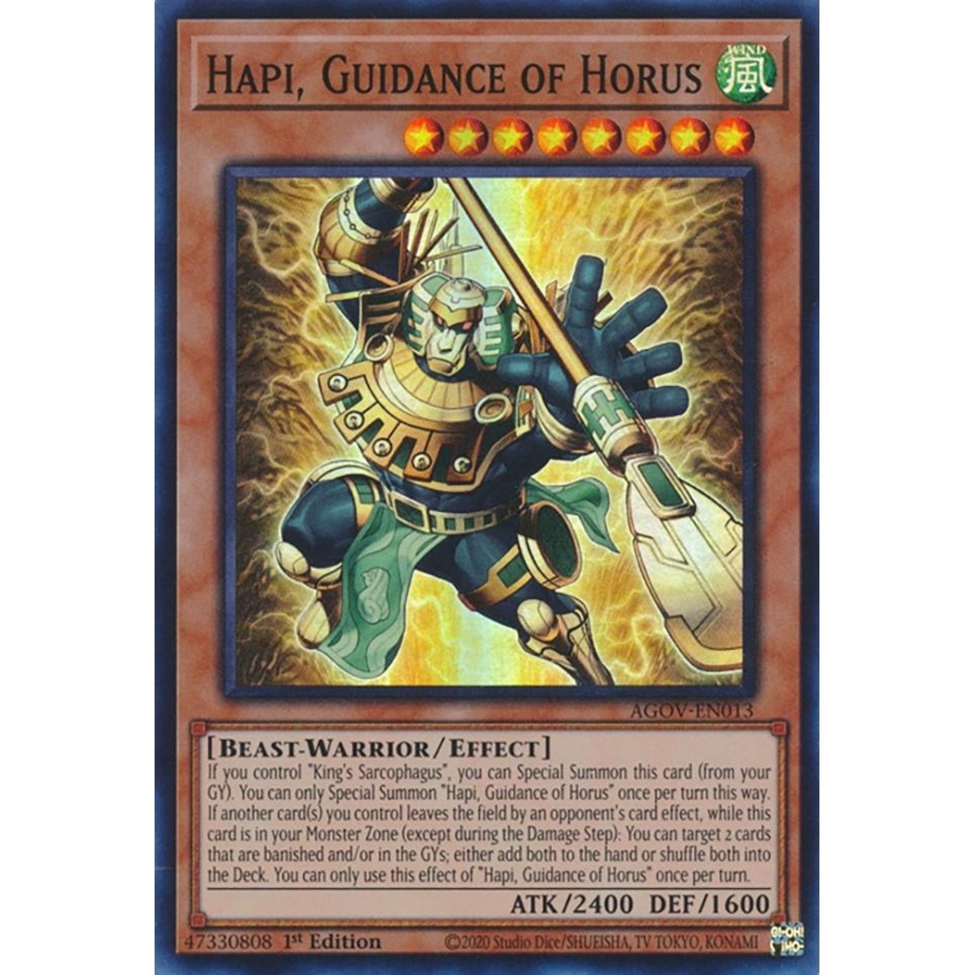 Image for Hapi, Guidance of Horus (AGOV-EN013) (AGOV) - YuGiOh