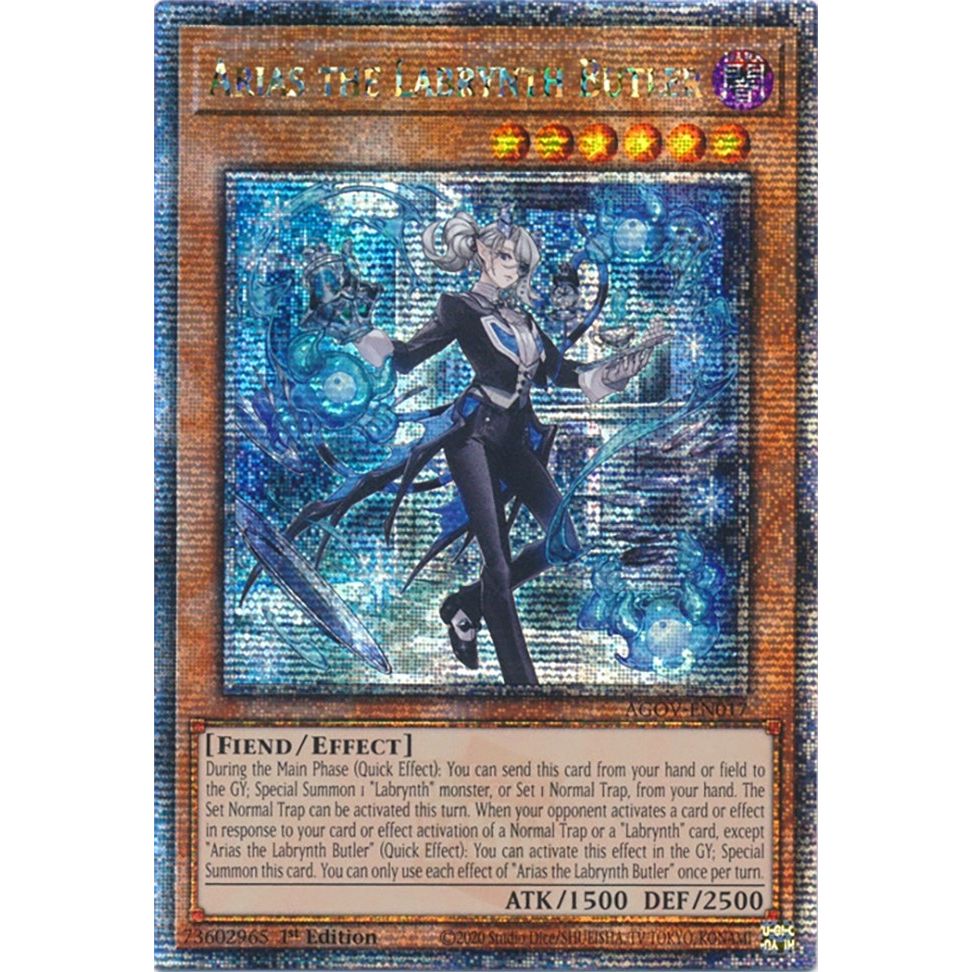 Image for Arias the Labrynth Butler (Quarter Century Secret Rare) (AGOV-EN017) (AGOV) - YuGiOh