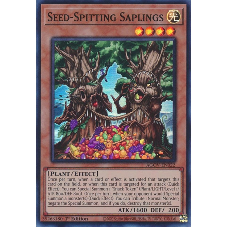 Image for Seed-Spitting Saplings (AGOV-EN022) (AGOV) - YuGiOh