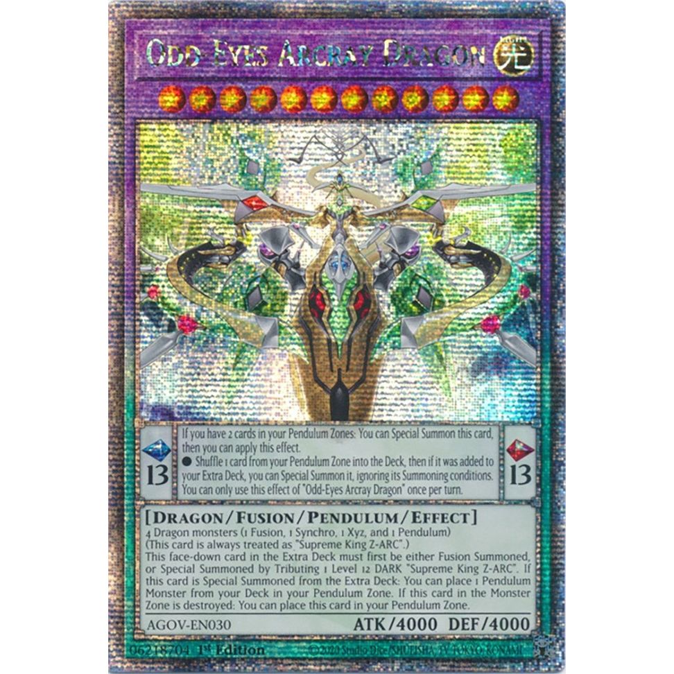 Image for Odd-Eyes Arcray Dragon (Quarter Century Secret Rare) (AGOV-EN030) (AGOV) - YuGiOh