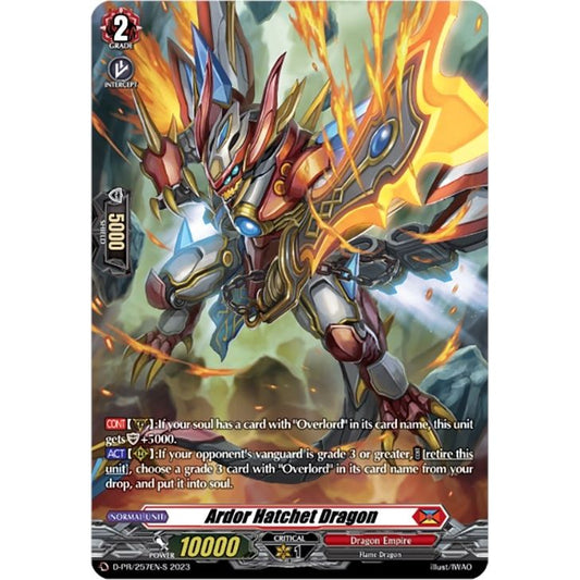 Image for Ardor Hatchet Dragon (Foil) (257) (D-PR/257EN-S) (D-PR) - Cardfight Vanguard