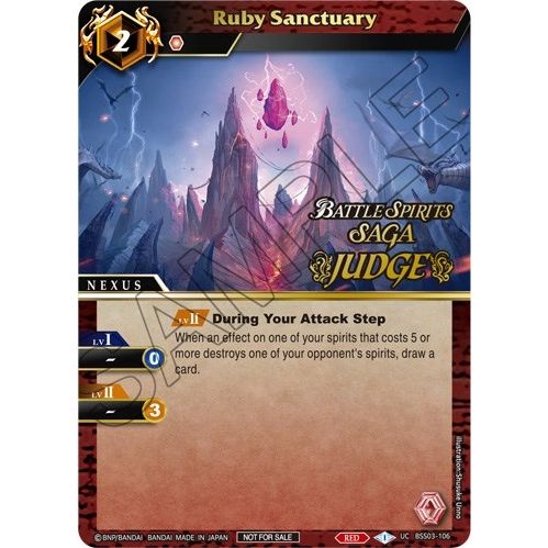 Image for Ruby Sanctuary (Judge Pack Vol. 3) (BSS03-106) (LEP) - Battle Spirits Saga