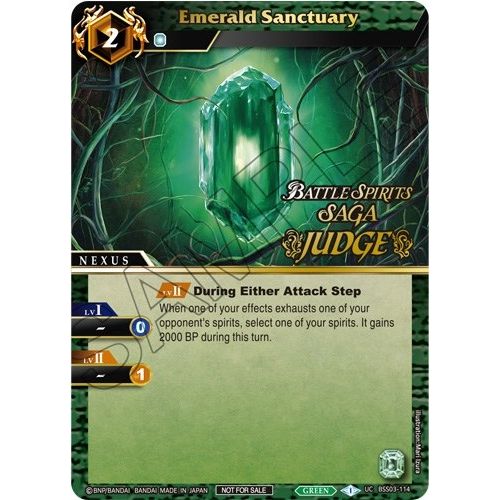 Image for Emerald Sanctuary (Judge Pack Vol. 3) (BSS03-114) (LEP) - Battle Spirits Saga