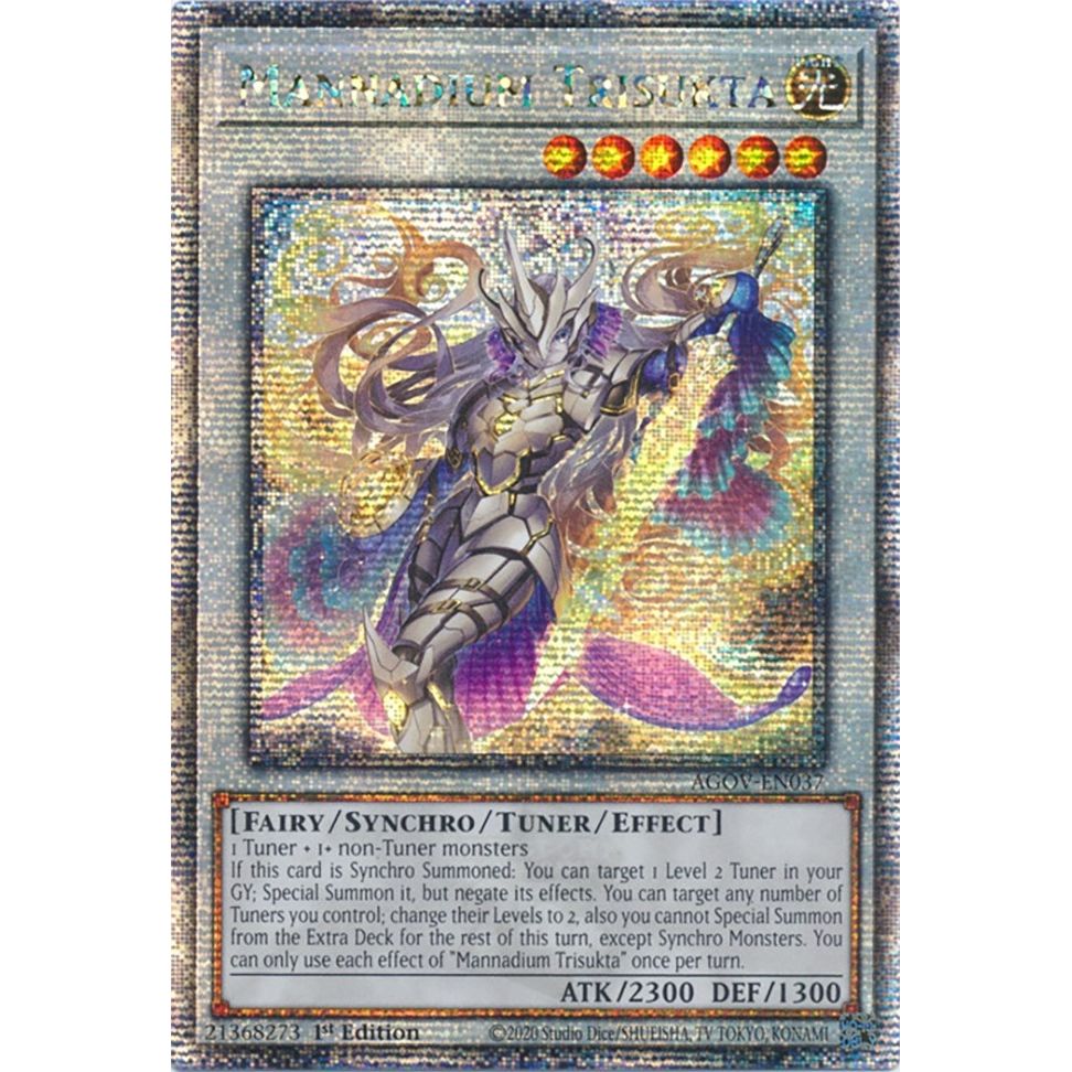 Image for Mannadium Trisukta (Quarter Century Secret Rare) (AGOV-EN037) (AGOV) - YuGiOh