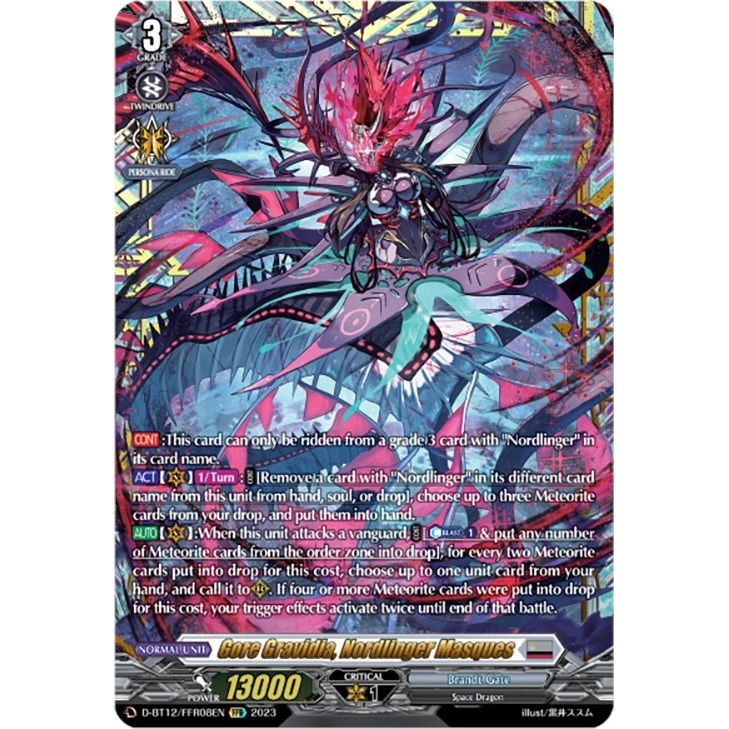 Image for Gore Gravidia, Nordlinger Masques (FFR) (D-BT12/FFR08EN) (D-BT12) - Cardfight Vanguard