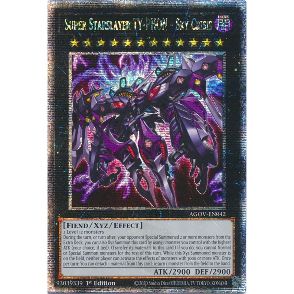 Image for Super Starslayer TY-PHON - Sky Crisis (Quarter Century Secret Rare) (AGOV-EN042) (AGOV) - YuGiOh