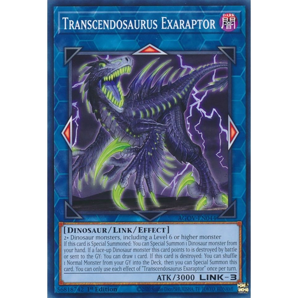 Image for Transcendosaurus Exaraptor (AGOV-EN044) (AGOV) - YuGiOh
