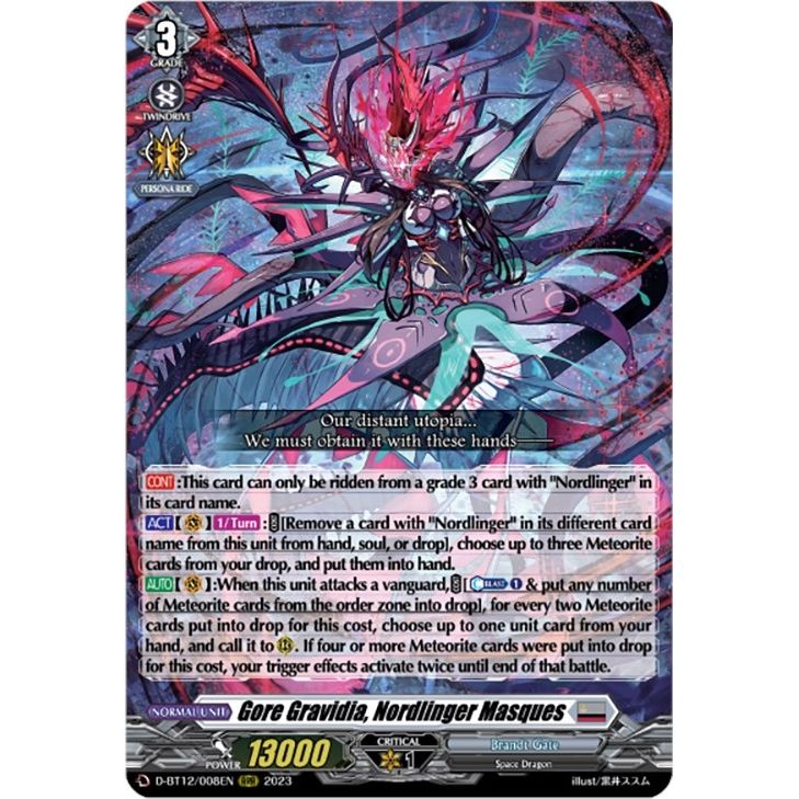Image for Gore Gravidia, Nordlinger Masques (D-BT12/008EN) (D-BT12) - Cardfight Vanguard