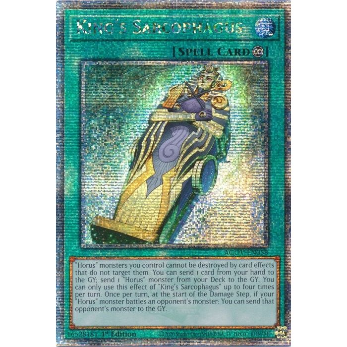 Image for King's Sarcophagus (Quarter Century Secret Rare) (AGOV-EN058) (AGOV) - YuGiOh