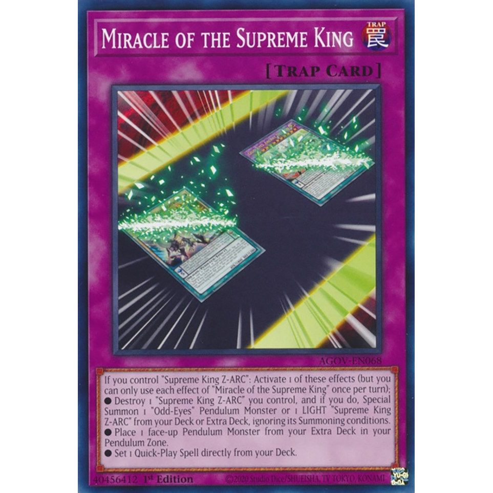 Image for Miracle of the Supreme King (AGOV-EN068) (AGOV) - YuGiOh