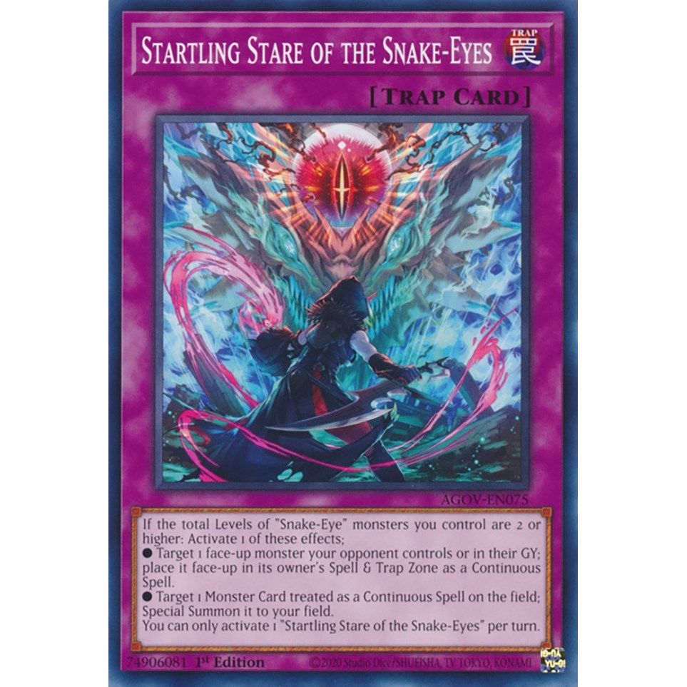 Image for Startling Stare of the Snake-Eyes (AGOV-EN075) (AGOV) - YuGiOh