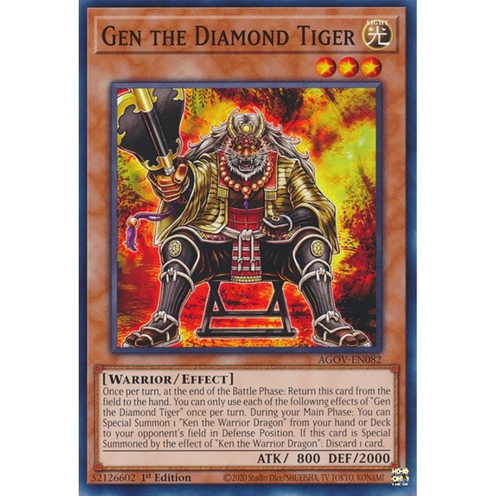 Image for Gen the Diamond Tiger (AGOV-EN082) (AGOV) - YuGiOh