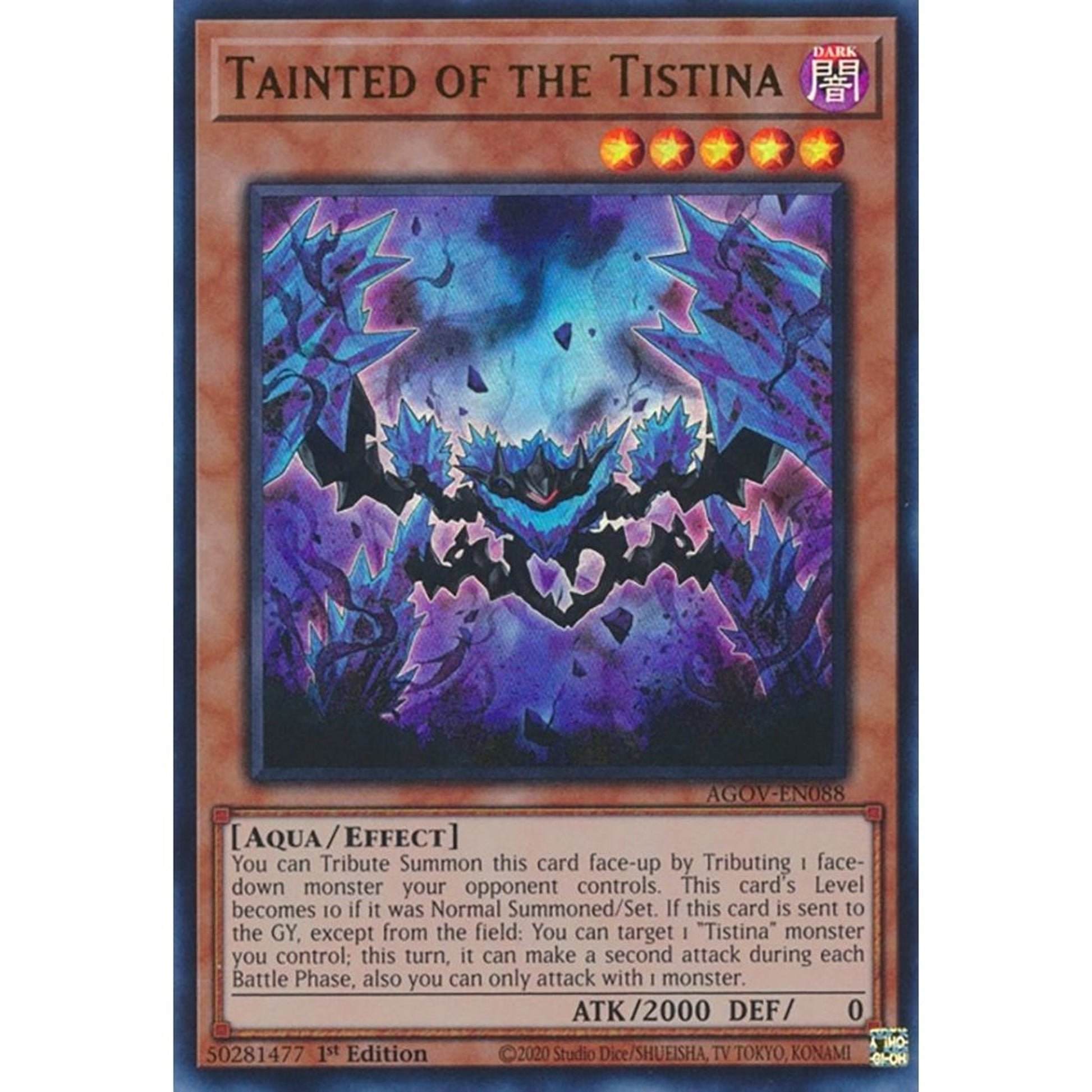 Image for Tainted of the Tistina (AGOV-EN088) (AGOV) - YuGiOh