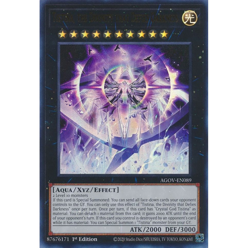 Image for Tistina, the Divinity that Defies Darkness (AGOV-EN089) (AGOV) - YuGiOh