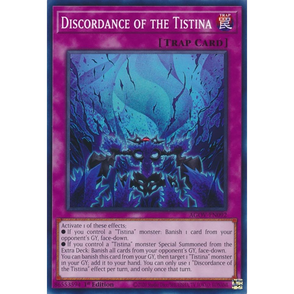 Image for Discordance of the Tistina (AGOV-EN092) (AGOV) - YuGiOh