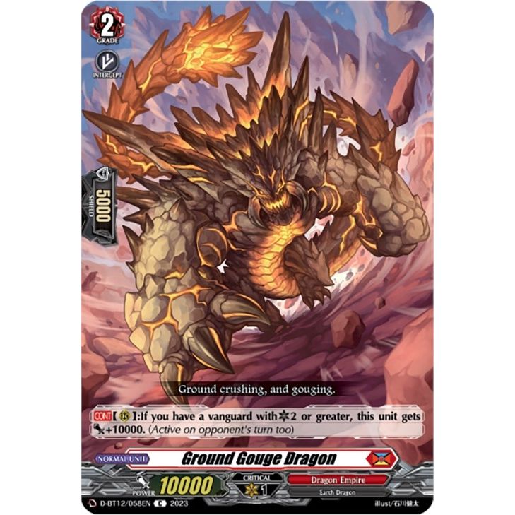 Image for Ground Gouge Dragon (D-BT12/058EN) (D-BT12) - Cardfight Vanguard