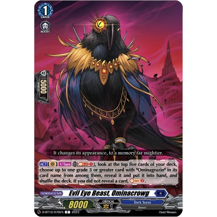 Image for Evil Eye Beast, Ominacrowg (D-BT12/070EN) (D-BT12) - Cardfight Vanguard