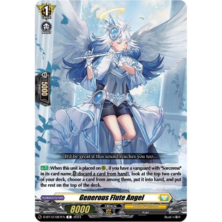 Image for Generous Flute Angel (D-BT12/087EN) (D-BT12) - Cardfight Vanguard
