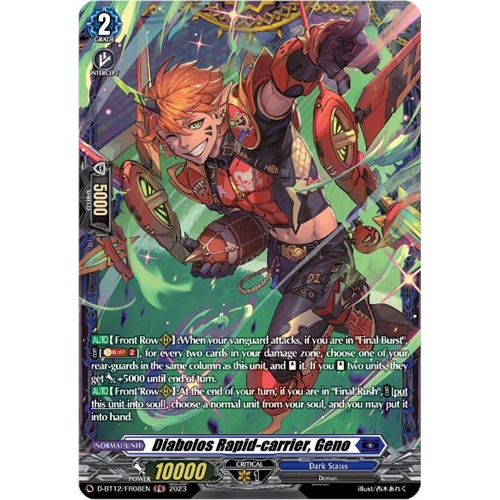 Image for Diabolos Rapid-carrier, Geno (FR) (D-BT12/FR08EN) (D-BT12) - Cardfight Vanguard