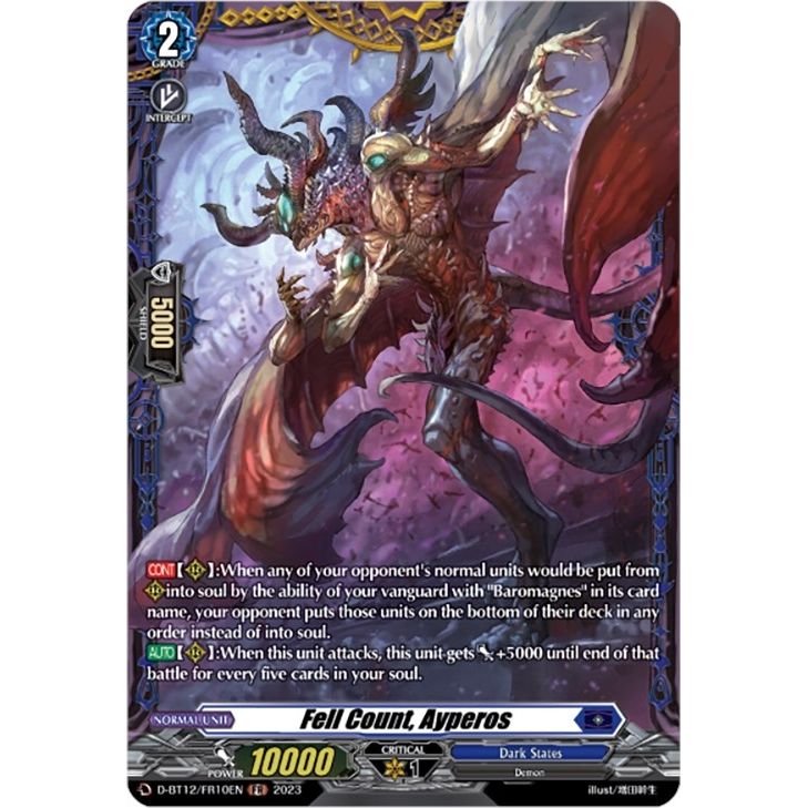Image for Fell Count, Ayperos (FR) (D-BT12/FR10EN) (D-BT12) - Cardfight Vanguard