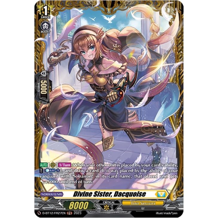 Image for Divine Sister, Dacquoise (FR) (D-BT12/FR27EN) (D-BT12) - Cardfight Vanguard
