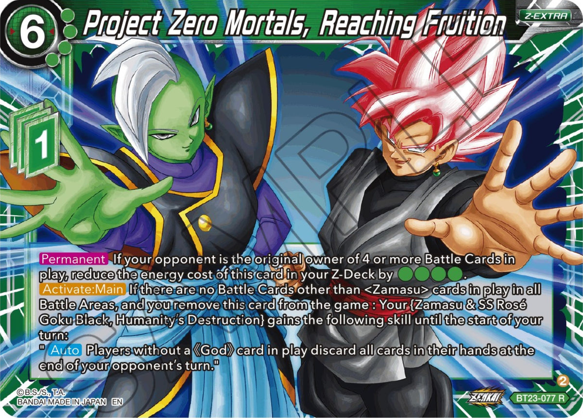 Image for Project Zero Mortals, Reaching Fruition (BT23-077) (BT23) - Dragon Ball Super: Masters